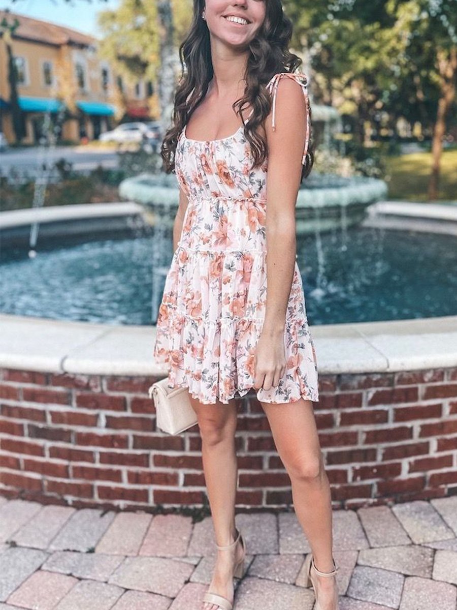 Suspender Chiffon Bohemian Beach Skirt