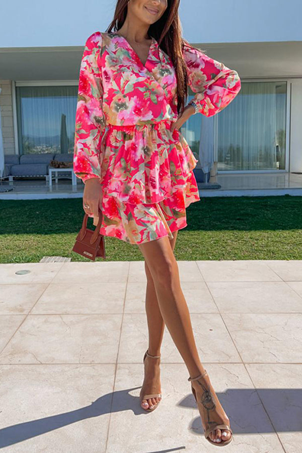 New Fashion Printed Long Sleeve Dress
