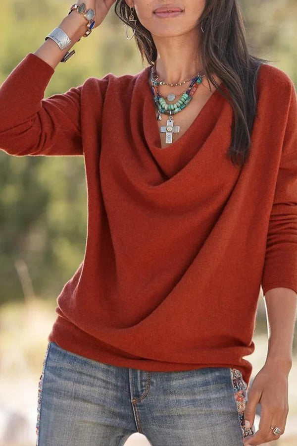 Warmer Cowl Neck Top