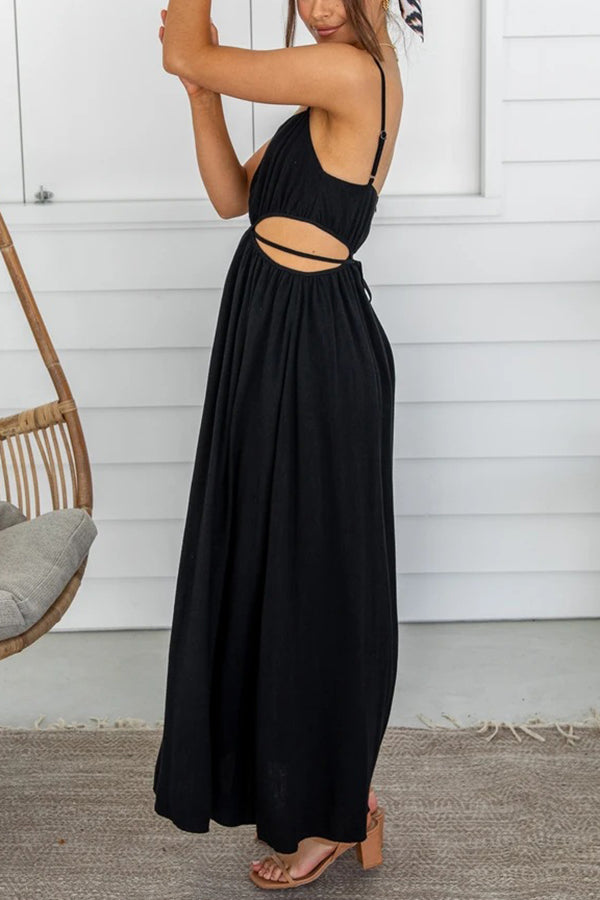 Meet You Outside Cutout Maxi Dress