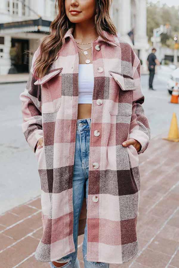 Plaid Shacket Jacket