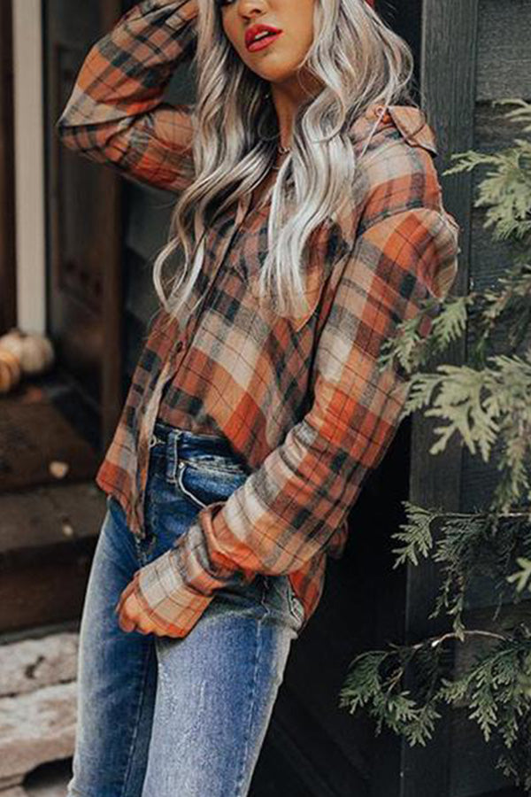 Checked Pocket Print Shirt