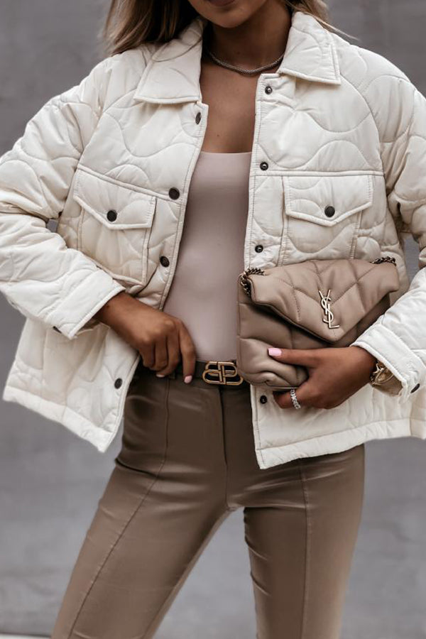 Quilted Cotton Plaid Jacket