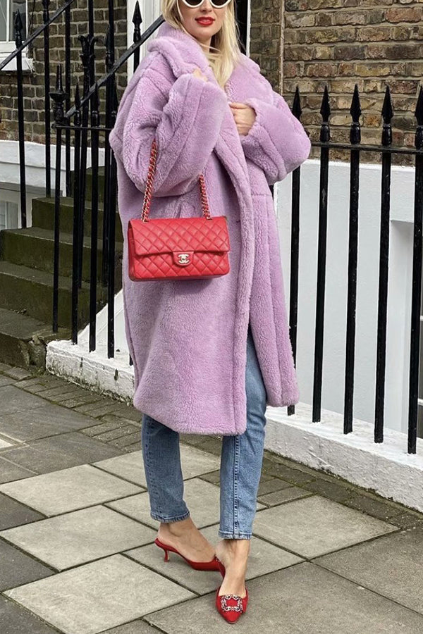 Lamb Wool Coat Plus Size