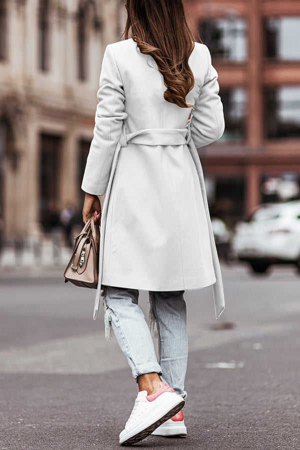 Long-sleeved Blazer Double-breasted Woolen Jacket