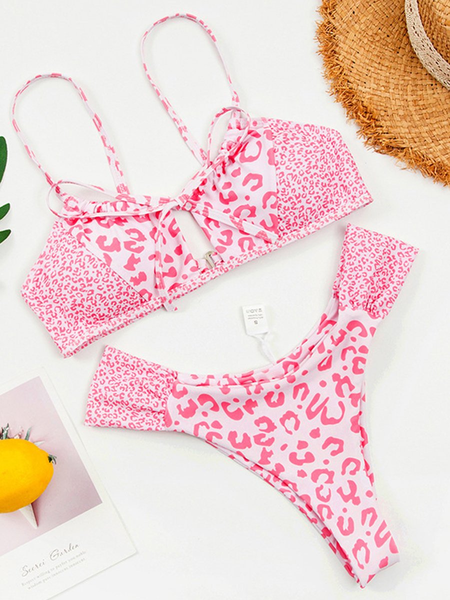 Bikini Pink Animal Print