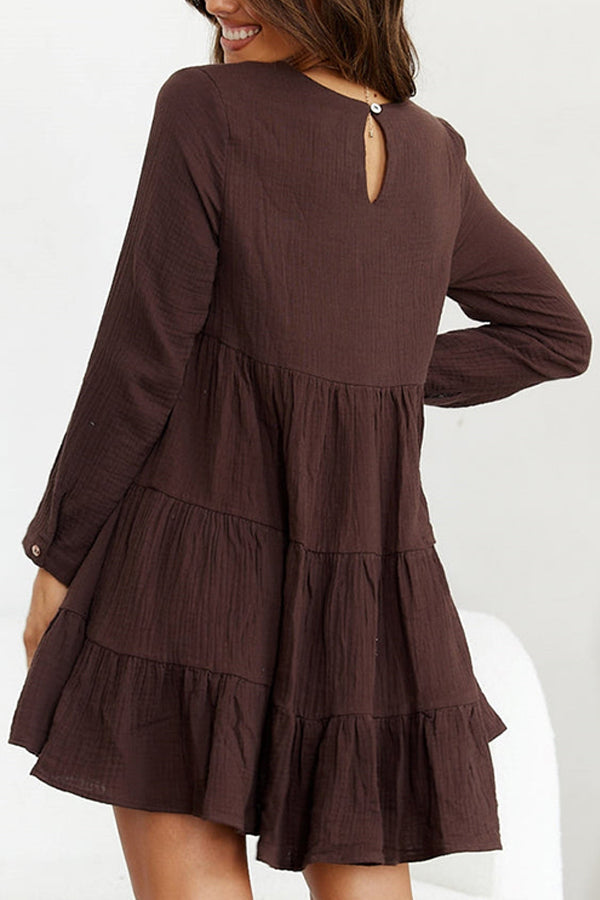 Chocolate Long Sleeve Skirt