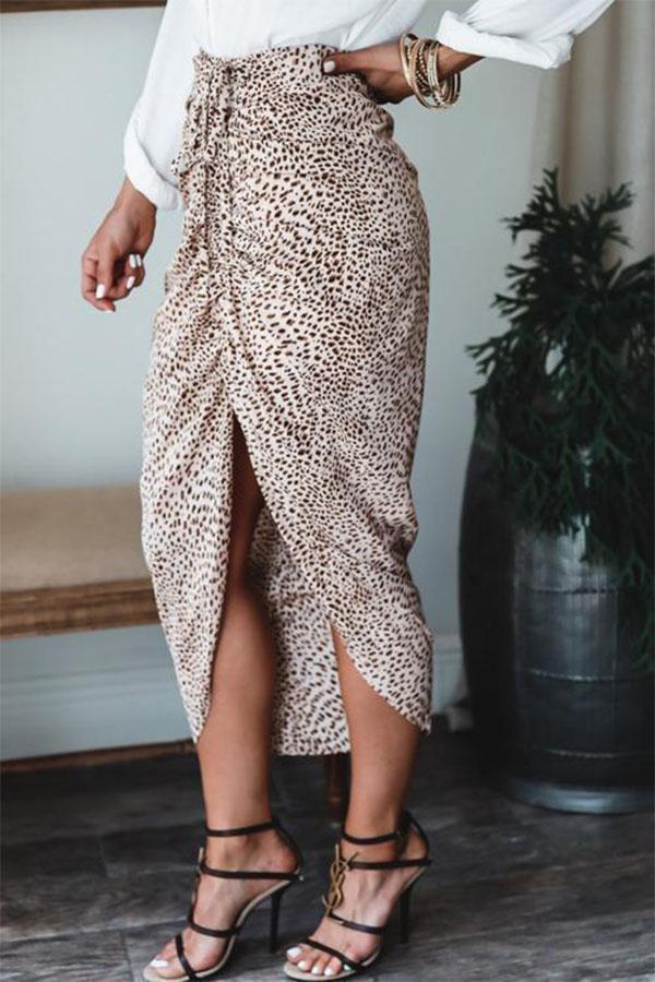 Leopard Print Skirt