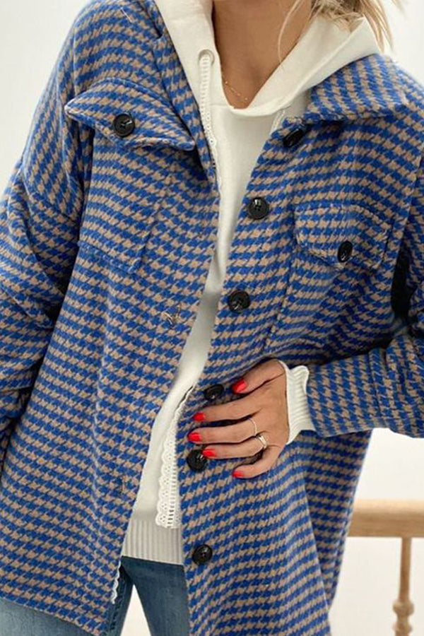Fashion Geometric Loose Street Long-sleeved Jacket