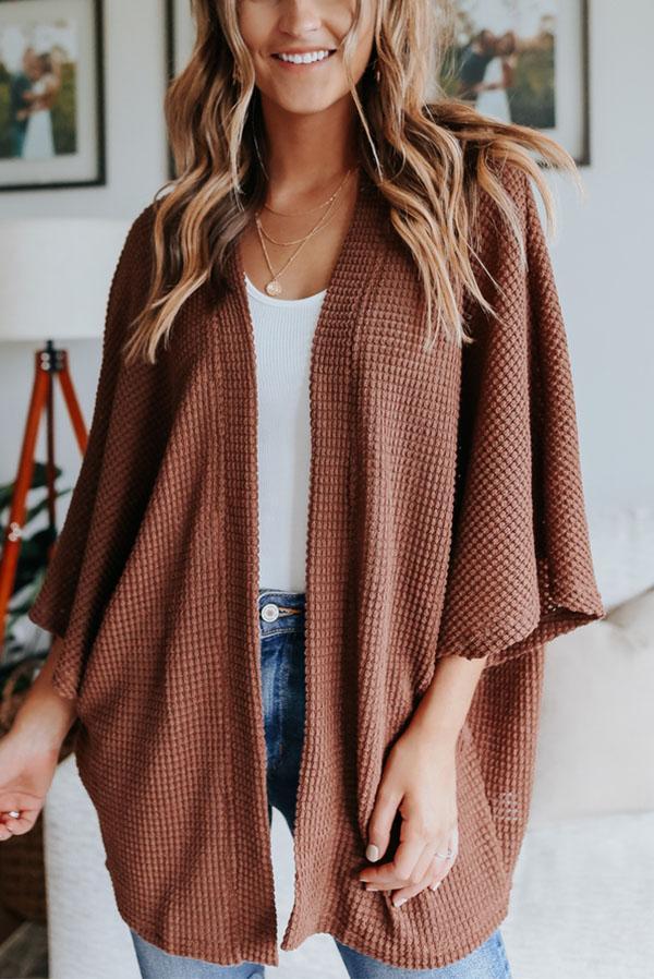 Waffle Kimono Cardigan