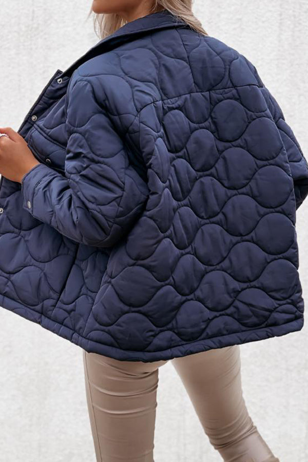 Quilted Cotton Plaid Jacket