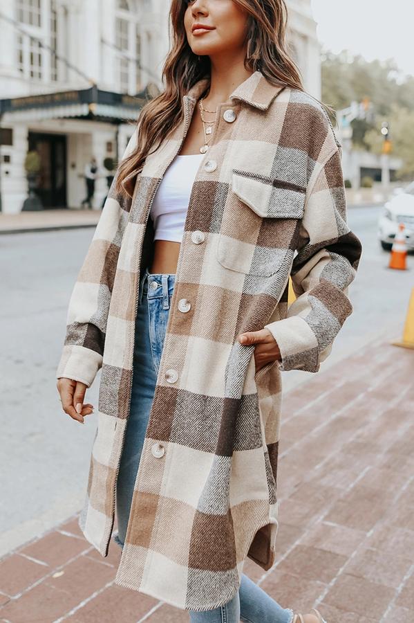 Plaid Shacket Jacket
