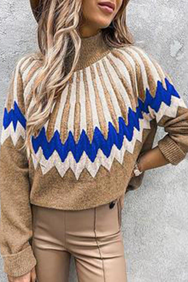 Highneck Long Sleeve Icelandic Sweater