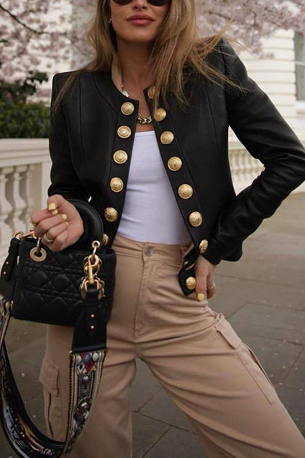 Long Sleeved Single Breasted Jacket