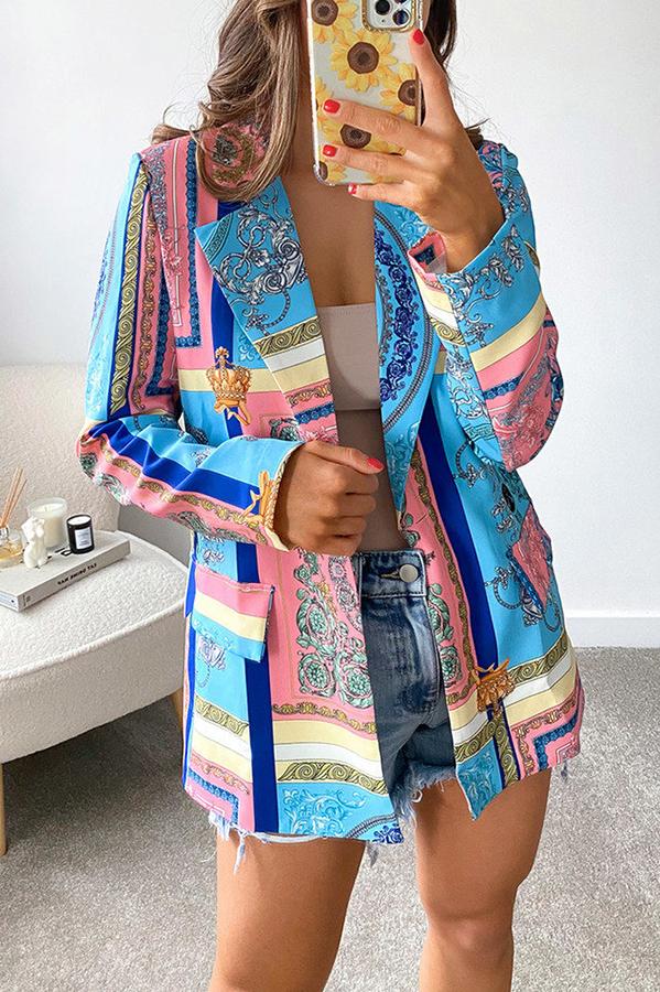 Dahlia Printed Blazer Jacket