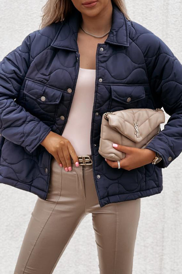 Quilted Cotton Plaid Jacket