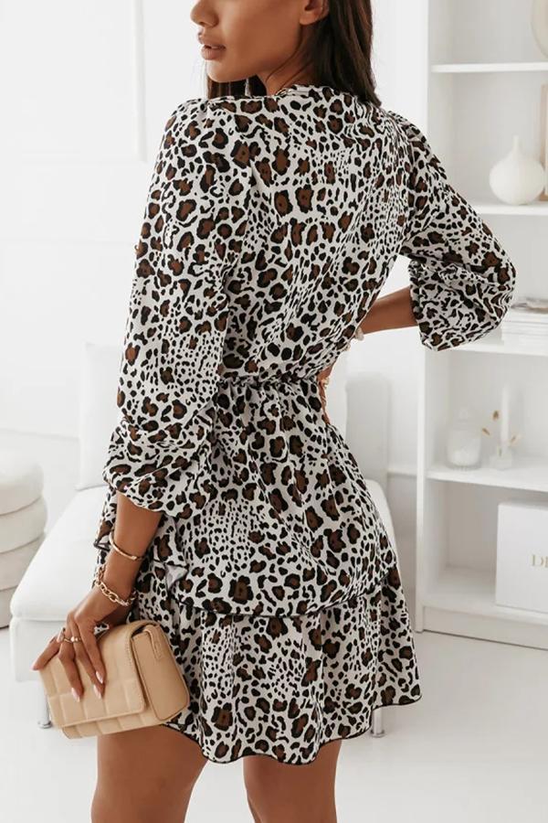 Floral Tiered Mini Dress