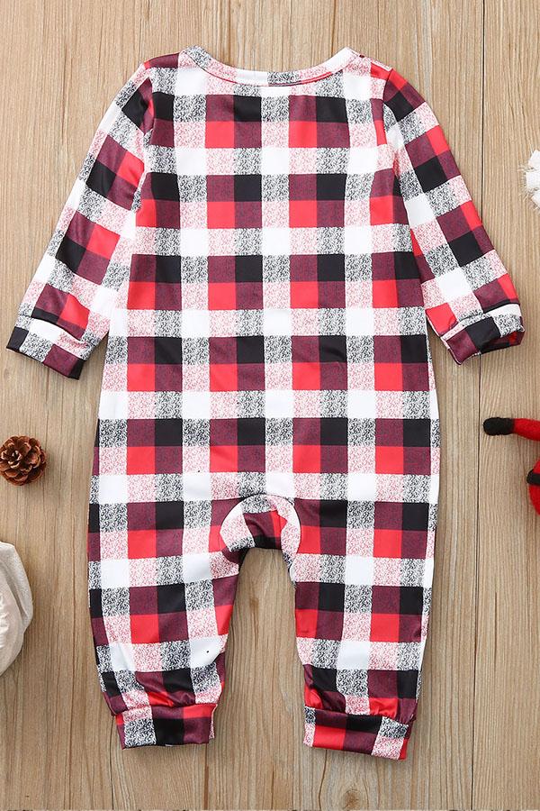 Christmas Family Pack Elk Printed Parent-child Long Sleeve Pajamas Set Home Service