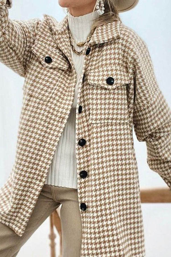 Fashion Geometric Loose Street Long-sleeved Jacket