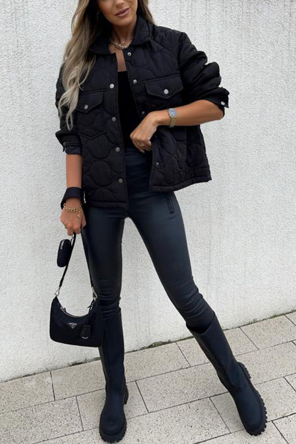 Quilted Cotton Plaid Jacket