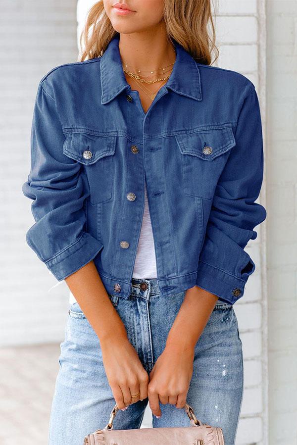 Plain Denim Jacket