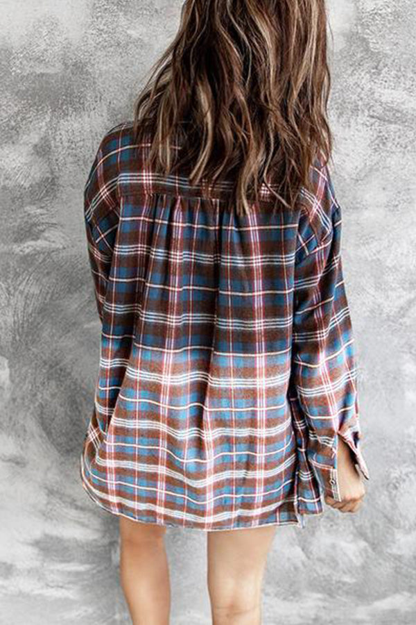 Checked Pocket Print Shirt