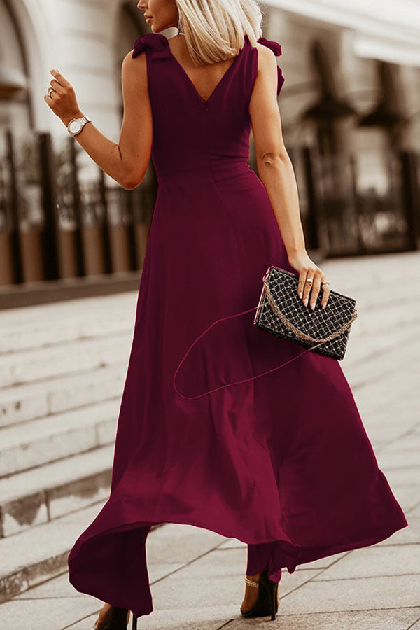 Following A Daydream Solid Maxi Dress