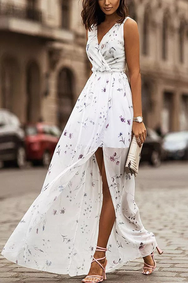 Forever Blooming Multicolor Floral Maxi Dress