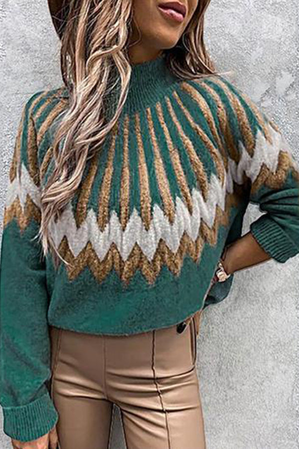 Highneck Long Sleeve Icelandic Sweater