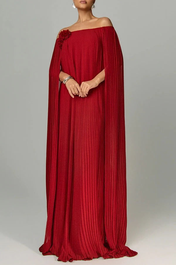 Sophia Off-Shoulder Drape Dress