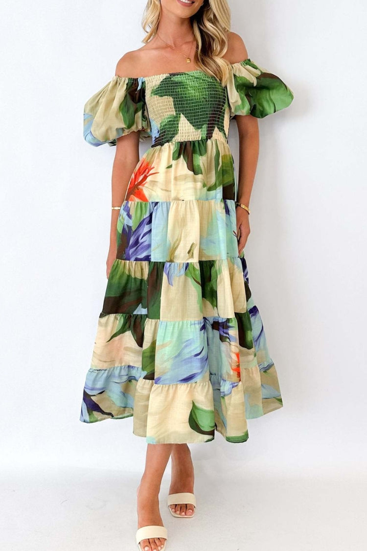 One-shoulder holiday sexy loose dress
