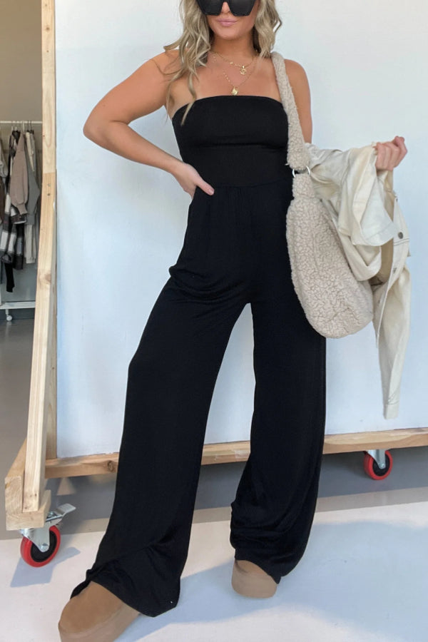 Strapless Jumpsuit Black
