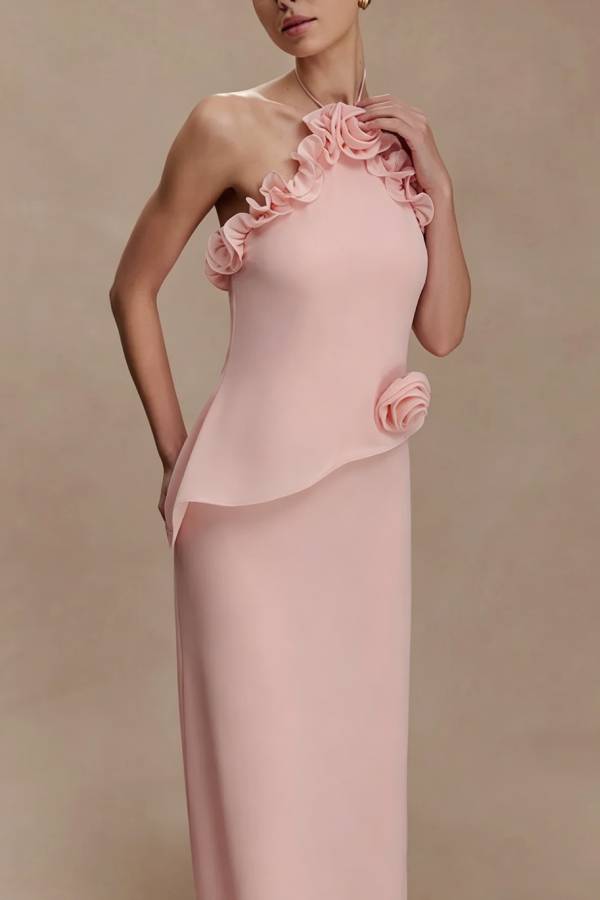 Dolce Vita Ruffled Floral Maxi Dress