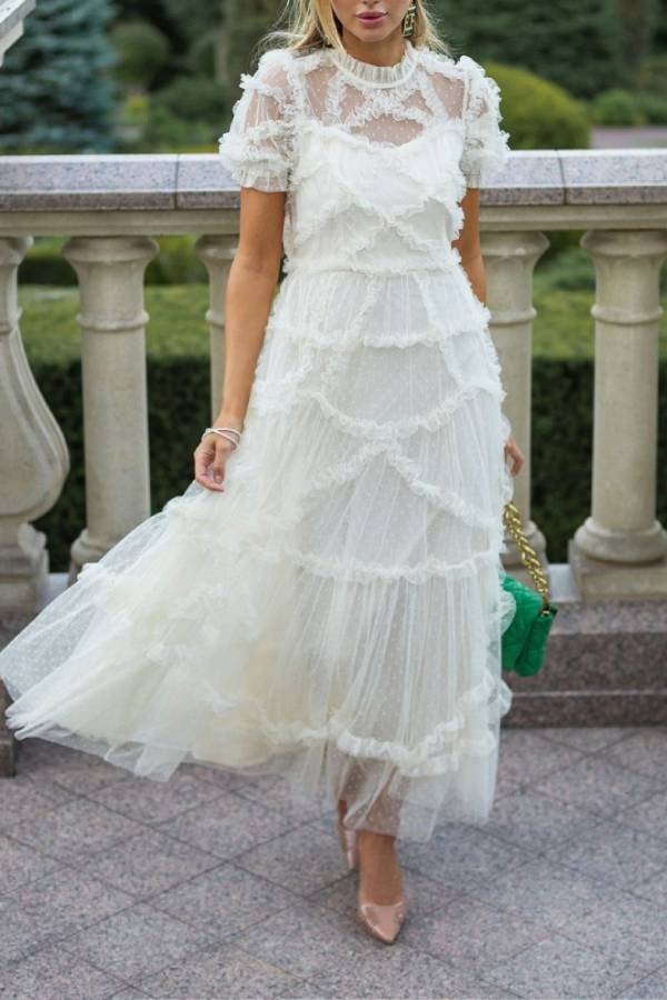 Sweet Fungus Lace Fairy Dress