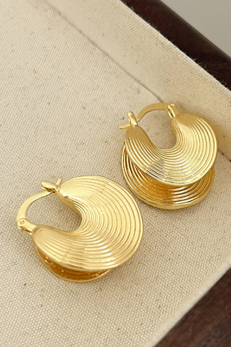 Textured Hoop Earrings