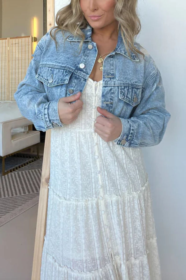Chic Cropped Denim Jacket