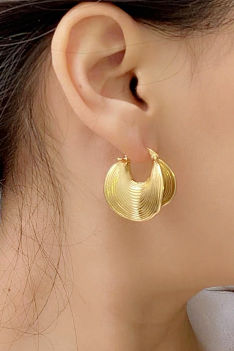 Textured Hoop Earrings