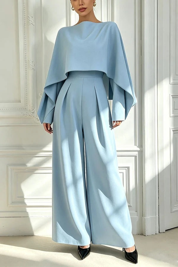 Modern Minimalist Chic Wide-Leg Jumpsuit
