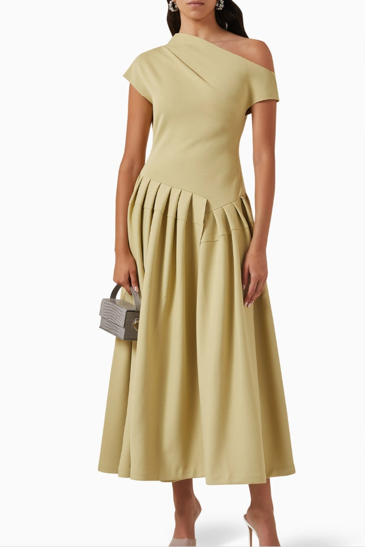 Vestige Chiffon Floral Print Layered Ruffles Slit Maxi Dress