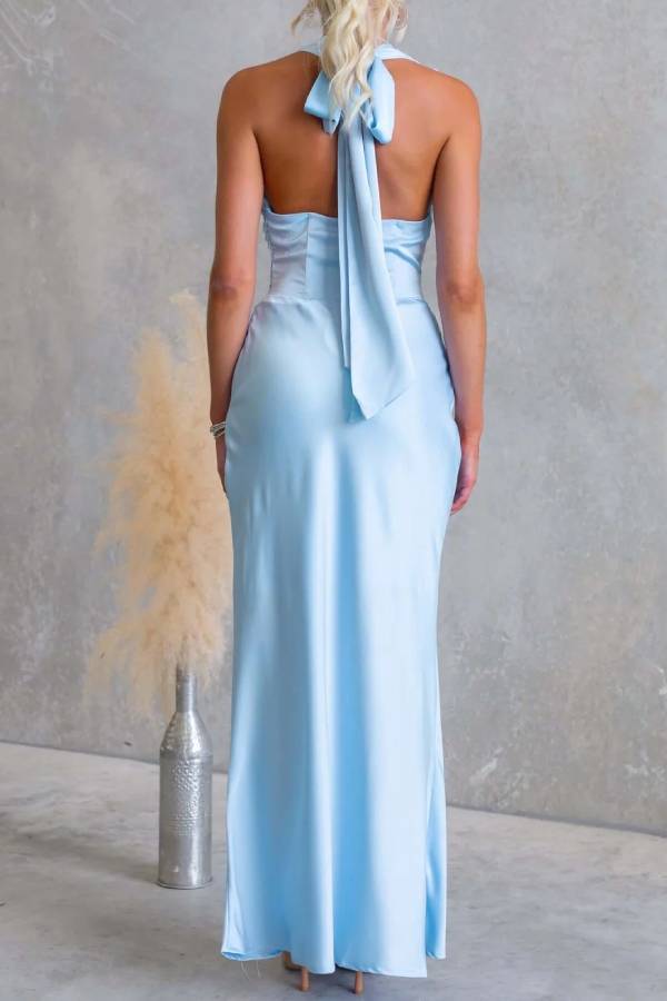 Verdant Halo Maxi Dress