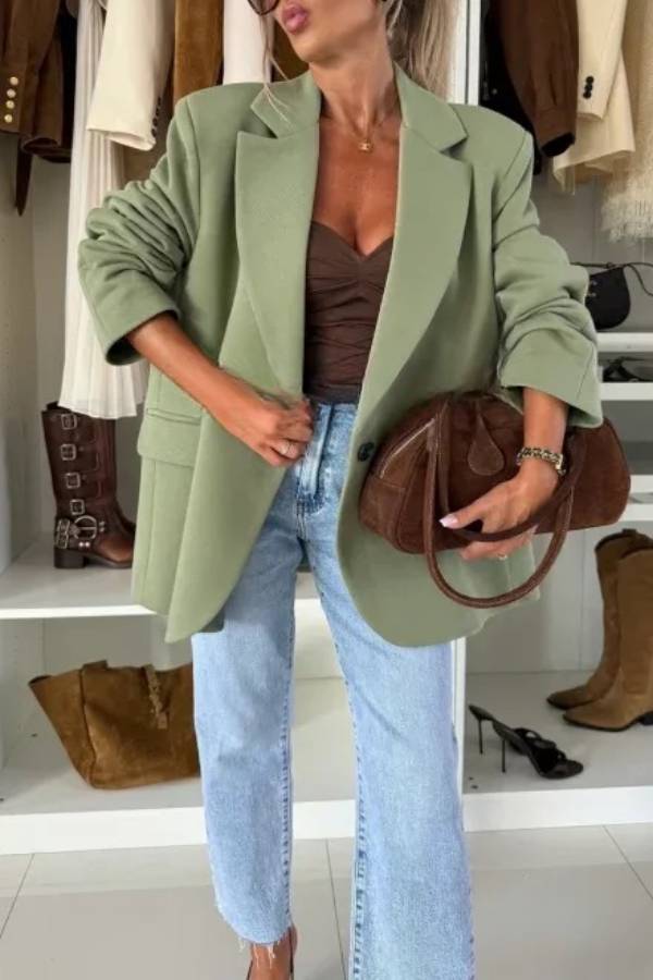 PALERMO MATCHA OVERSIZE JACKET