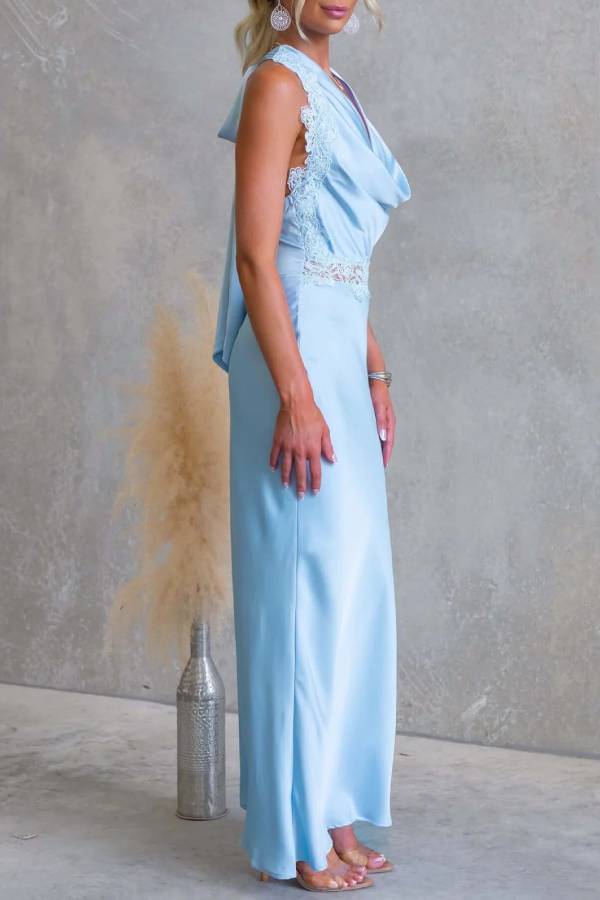 Verdant Halo Maxi Dress