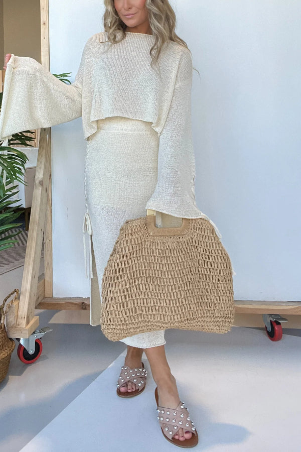Tulum Nights Skirt Set Cream