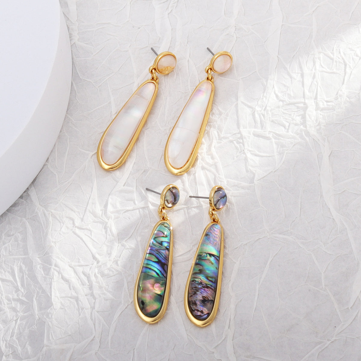 Abalone Teardrop Earrings