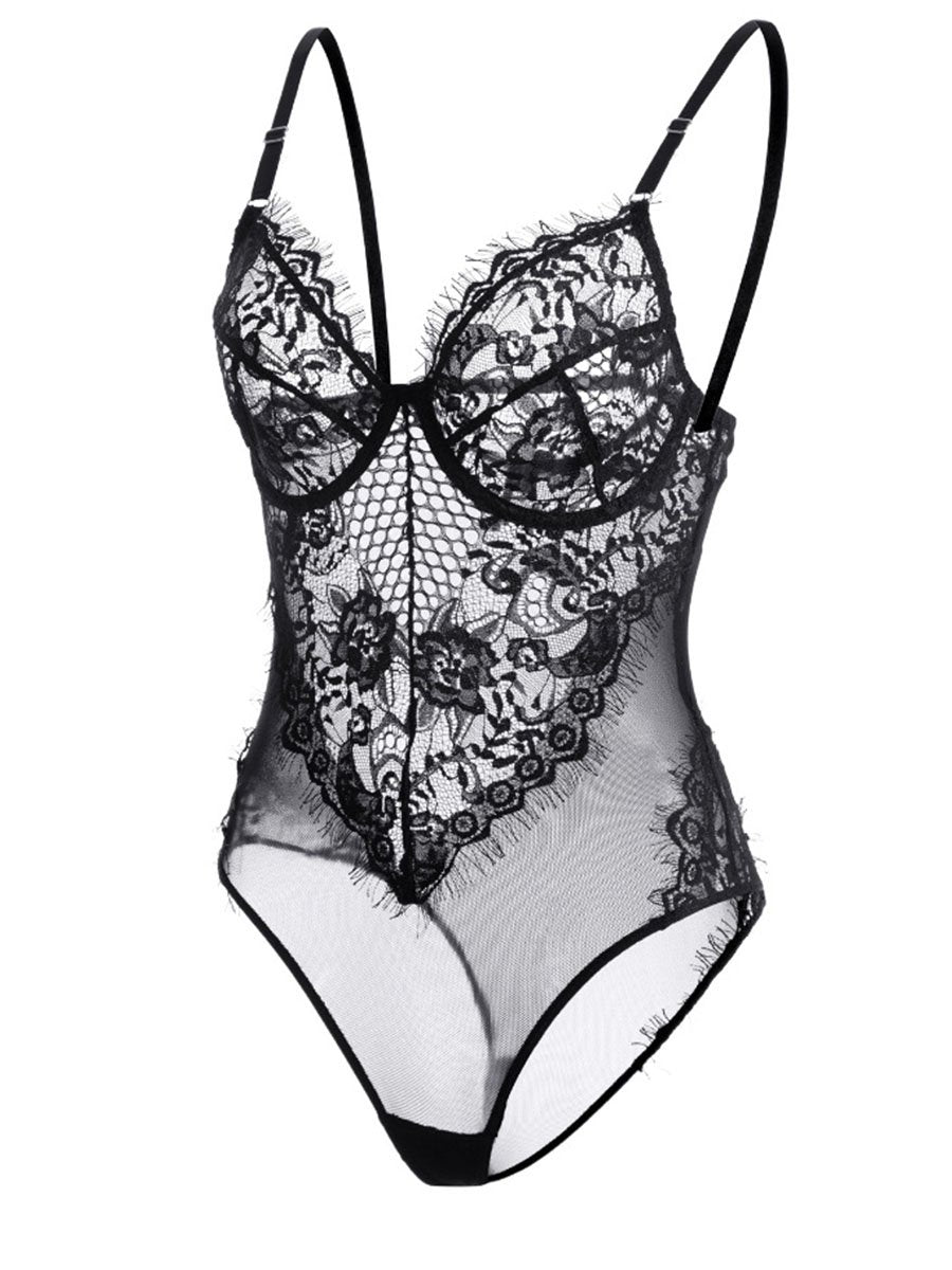 UP ALL NIGHT BLACK TEDDY