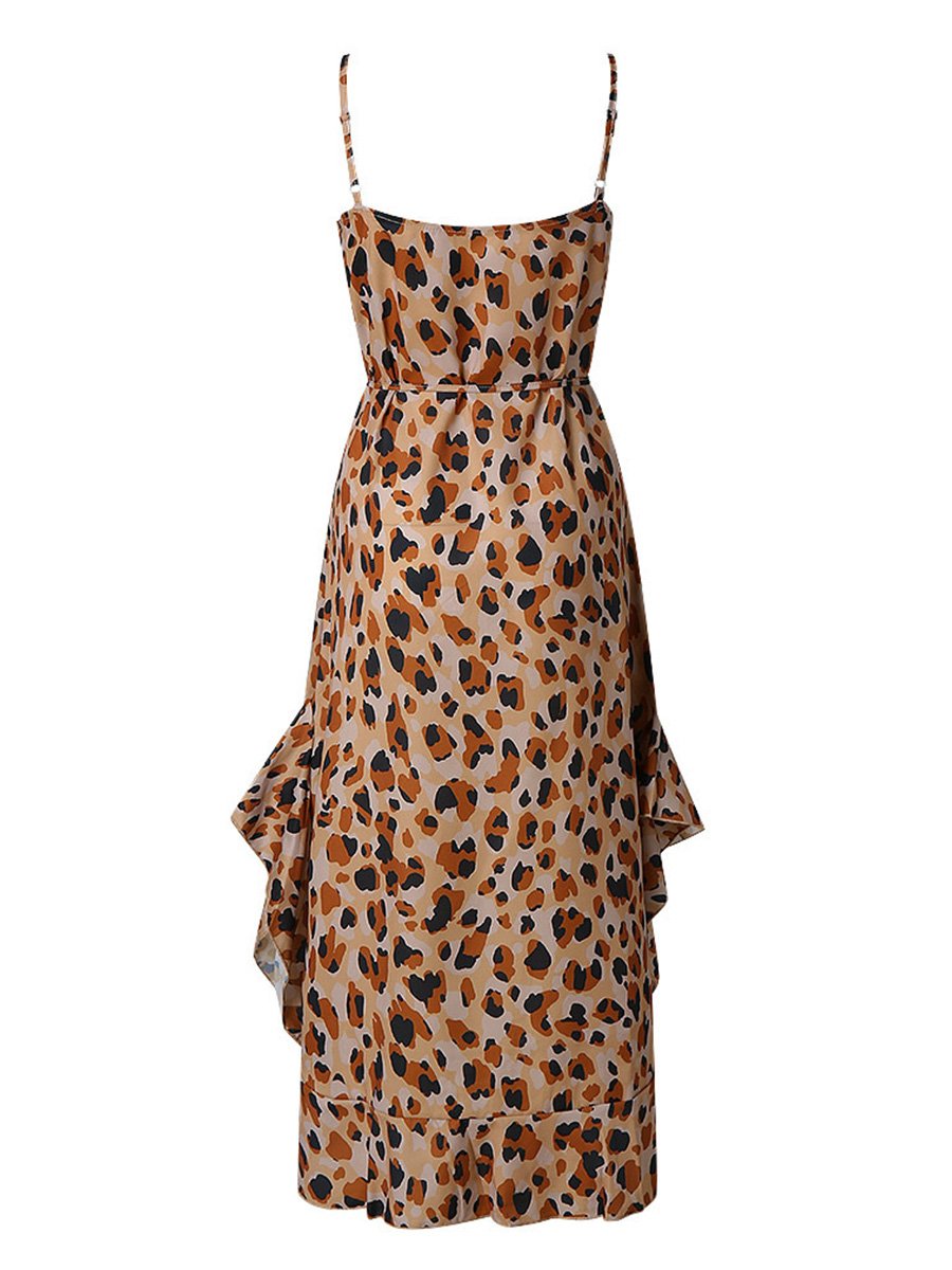 Leopard Print  Maxi Dress