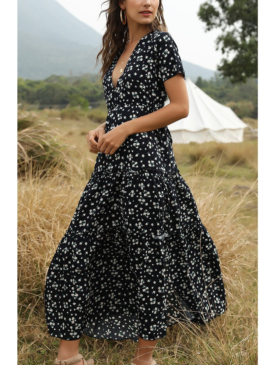 Bohemia Dress With Lotus Edge