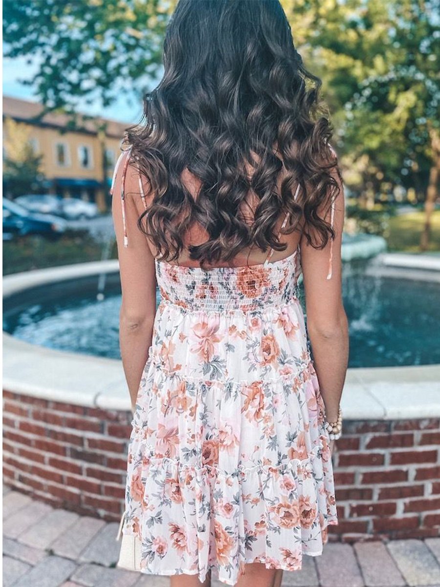 Suspender Chiffon Bohemian Beach Skirt