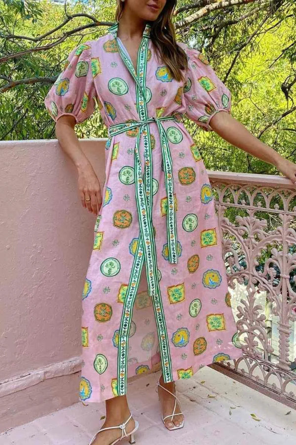 Holiday Seal Print Maxi Dress