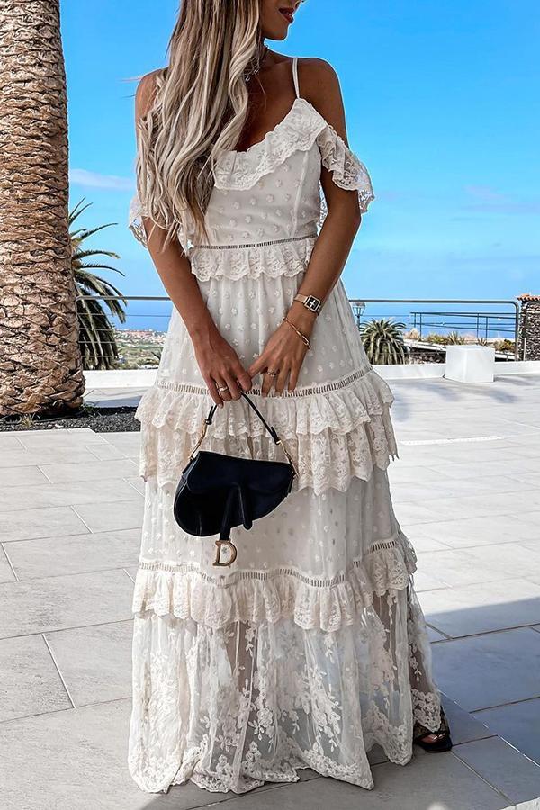 Casual Flower Leopard Print Stitching Dress